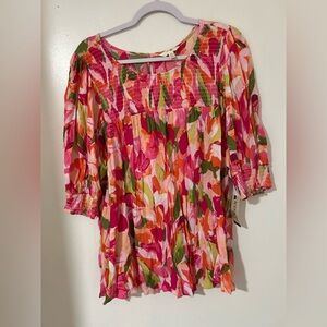 Terra & Sky Multicolor‎ Floral Dress